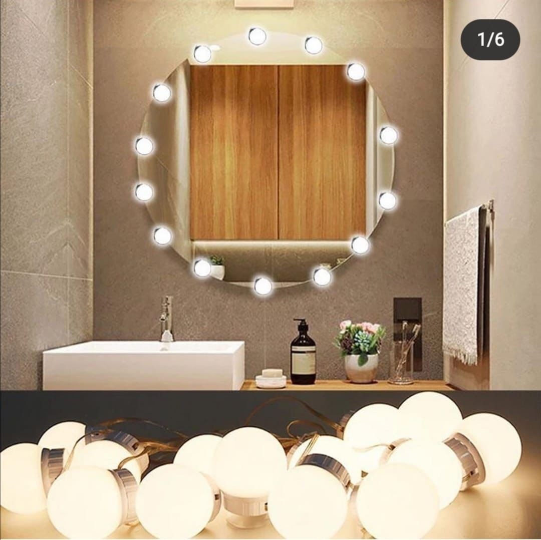2025_12_18_0f69e3bff666ba852d7a6a8525204e86 Dimmable LED Vanity Mirror Lights Kit – 10 LED Hollywood Style Bulbs for Makeup Dressing Table & Bathroom Mirror - Image 4