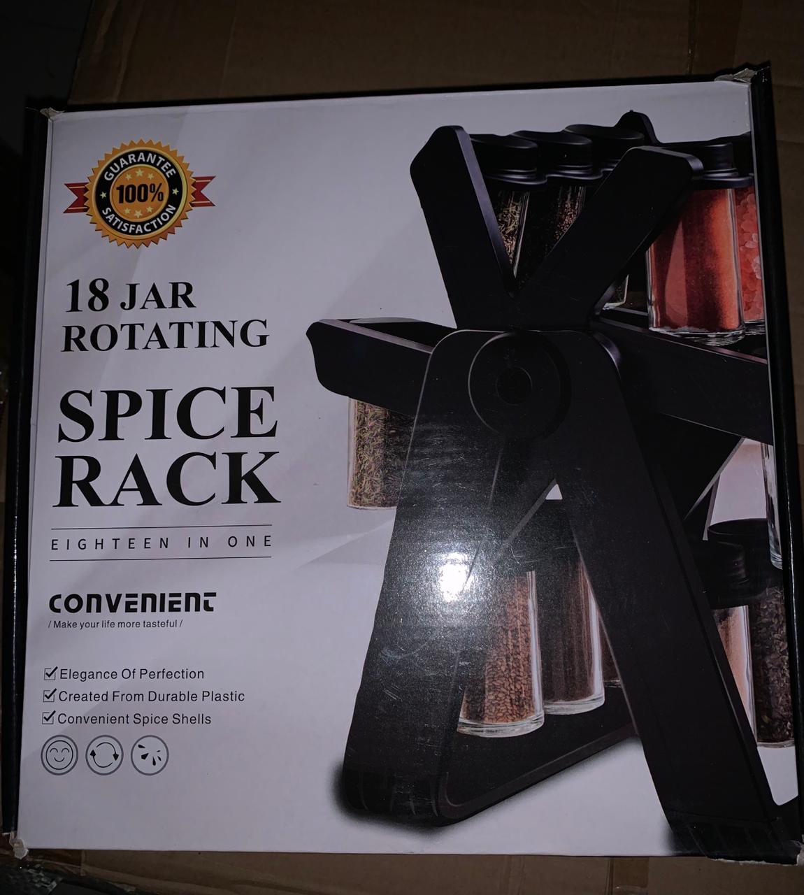 2025_10_23_a31bd746b5abc21b3357c8bc669ca498 18-Jar Rotating Spice Rack Organizer Set – Windmill Design with Glass Jars, Spice Labels & Funnel – Complete Kitchen Spice Storage Solution - Image 6